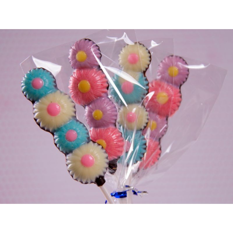 

Lolipop Cokelat Sate Bunga