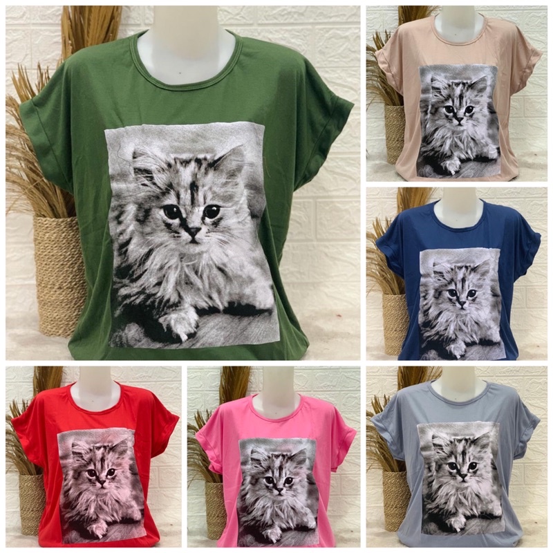 Kaos Wanita Jumbo Gambar Seri 3 Kaos Wanita Gambar jumbo seri 3