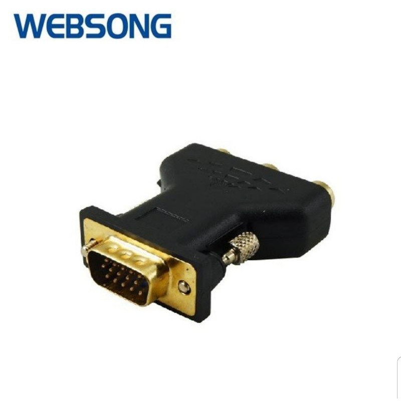 Connector RGB Component Female to VGA Male websong