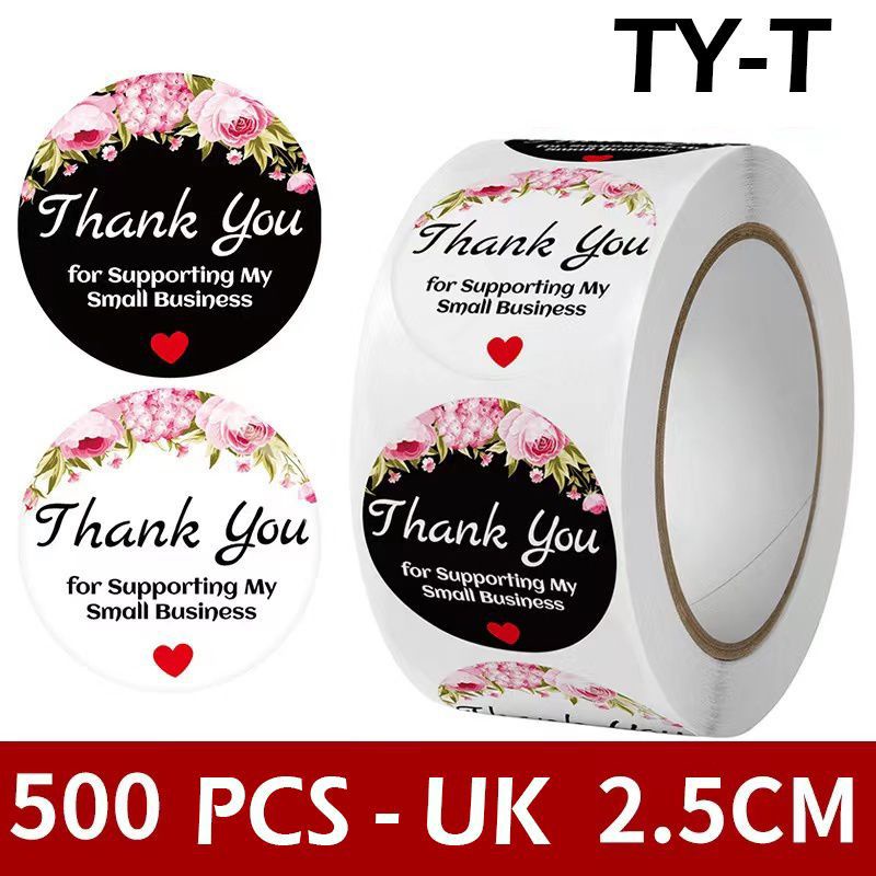 

STIKER THANK YOU ROLL ISI 500 PCS SIZE 2,5CM