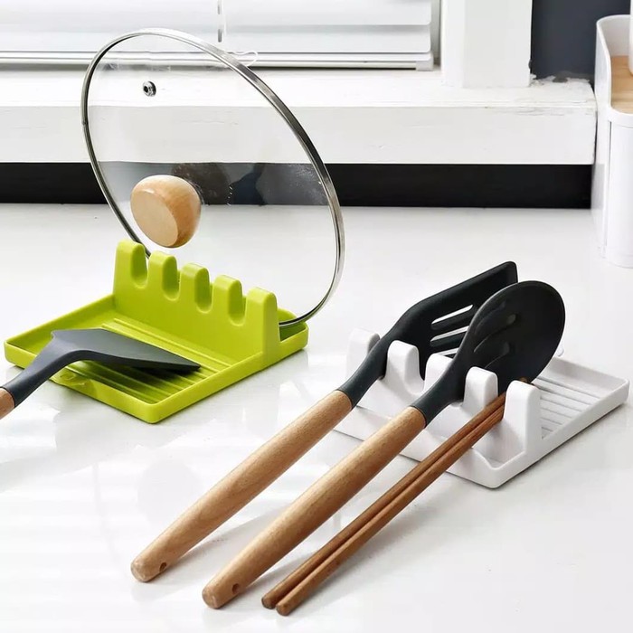 Tatakan Tutup Panci - Tatakan Holder Spatula Sendok Sumpit Tutup Panci - Tatakan Tutup Panci Spatula Sendok Centong Kitchen Holder Alas Alat Dapur Serbaguna Tempat Tutup Panci Dapur