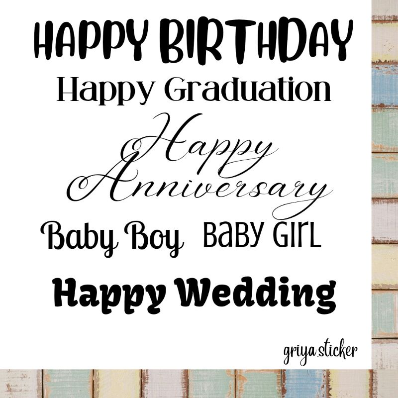 

Cutting Sticker untuk gift balon