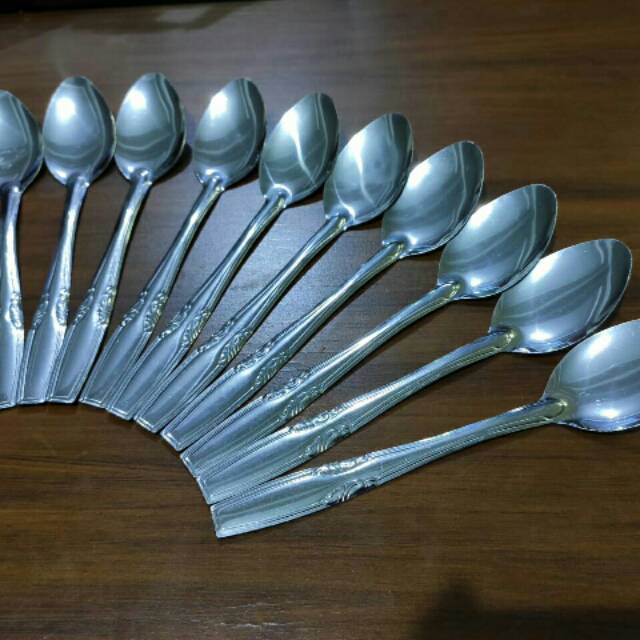 1 lusin SENDOK TEH STAINLESS STELL