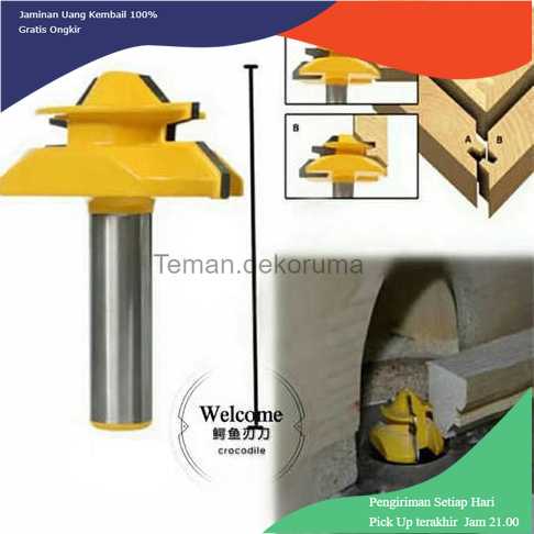 TD-DFA JGZUI Mata Bor Drill Bit 45 Degree Lock Mitter Bit Milling 6mm MC01005