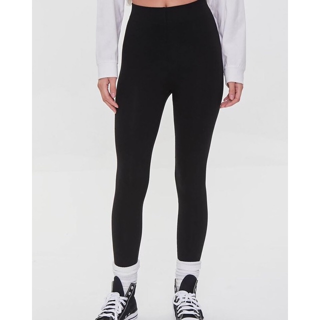 Forever21 High Waisted Legging - highways + corset effect bahan lebih nyaman bikin perut rata