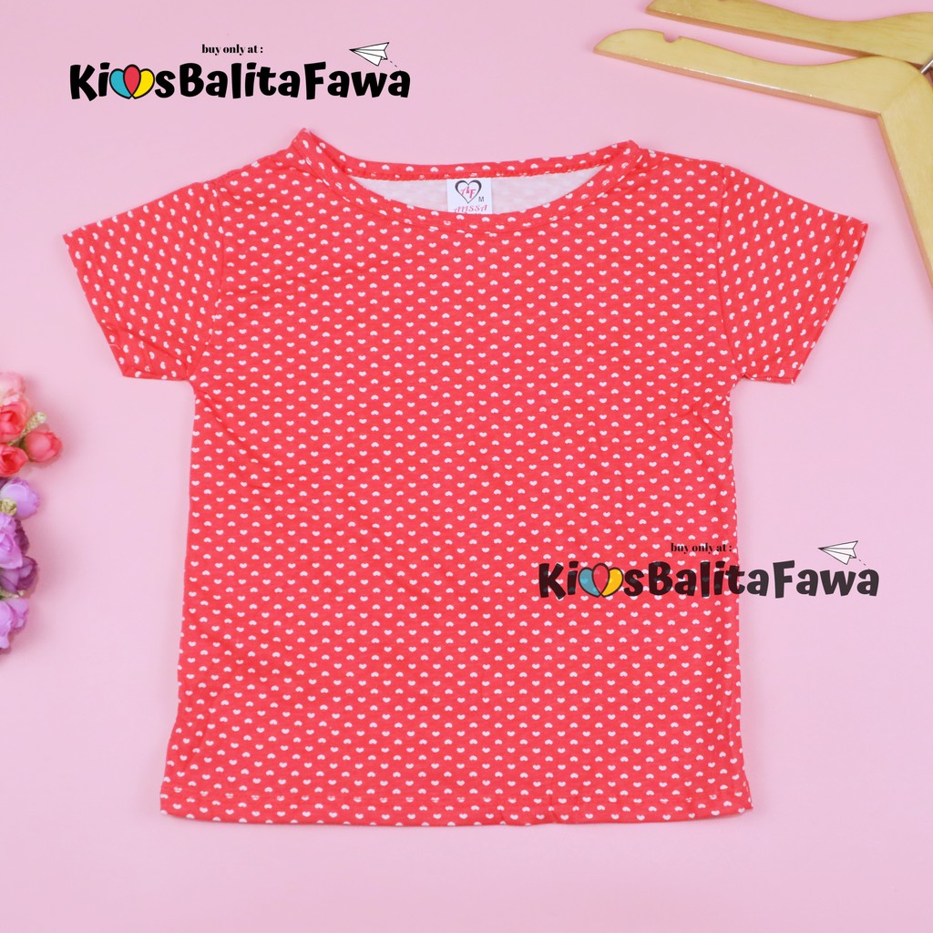 Kaos Ibby uk 1-5 Tahun / Lengan Pendek Anak Perempuan Tshirt Baju Cewek Kaos Adem Murah Branded