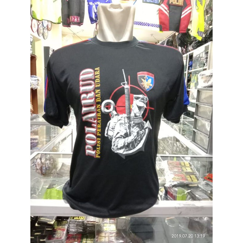 Kaos Kombinasi Polairud hitam|Kaos Dalaman Pol air ud warna hitam|Kaos dalam pria | Kaos polisi