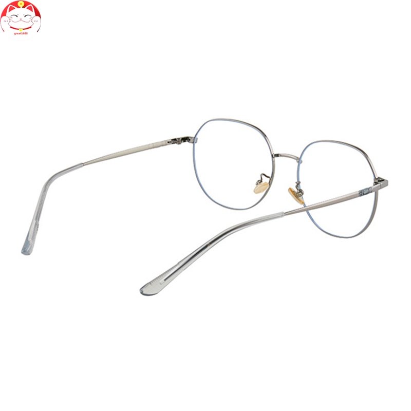 Anti Blue Light Glasses For Women Men Computer Glasses with Silicone Nose Pad Iron Vintage Style