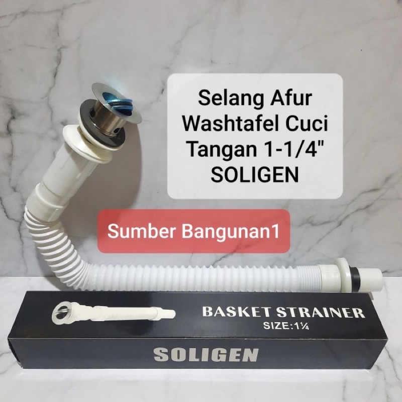 Selang tarik afur saringan wastafel cuci tangan fleksibel panjang
