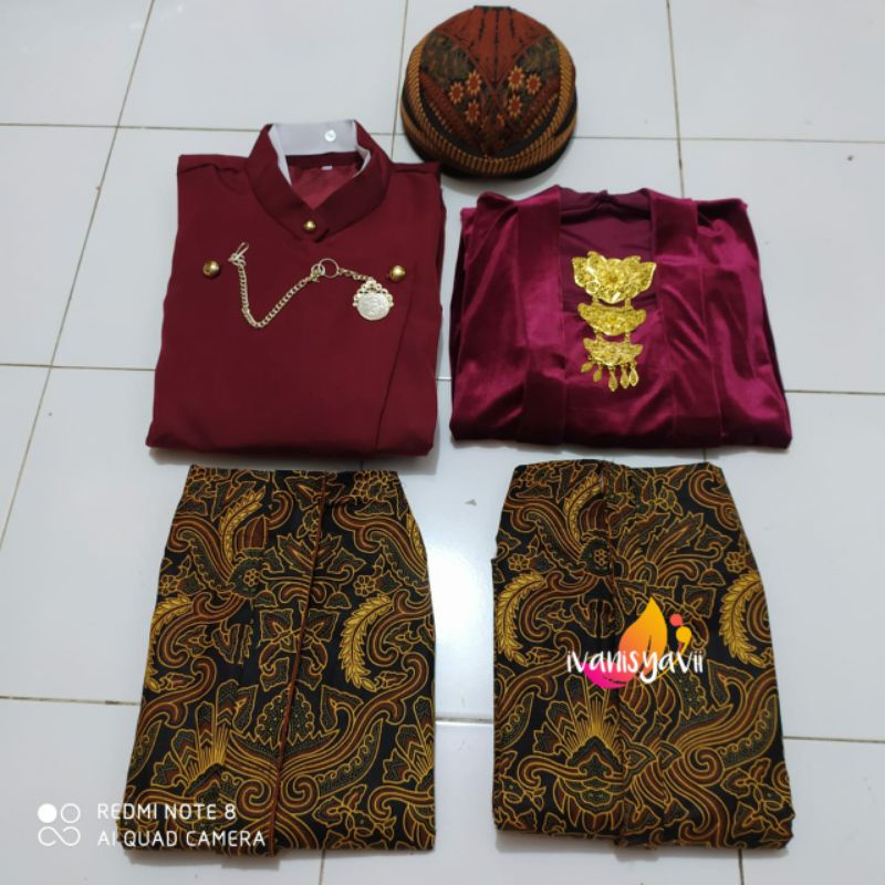 Full Set Baju Prewed Jawa - Warna LENGKAP