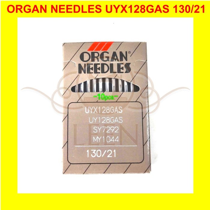 Jarum ORGAN UYx128 21 Japan Needles UY x 128 Overdeck Jahit Kam LEEN