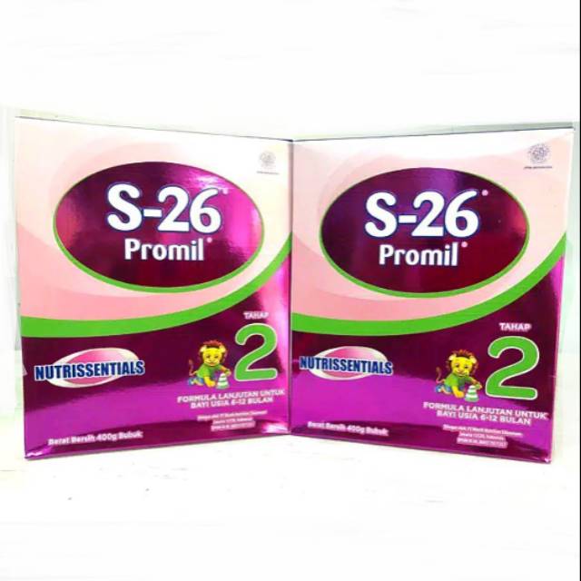 S-26 Promil Tahap 2 Susu Formula Lanjutan 6-12 Bulan 400gr