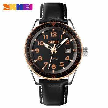 SKMEI 9232 Jam Tangan Analog Pria Strap Kulit