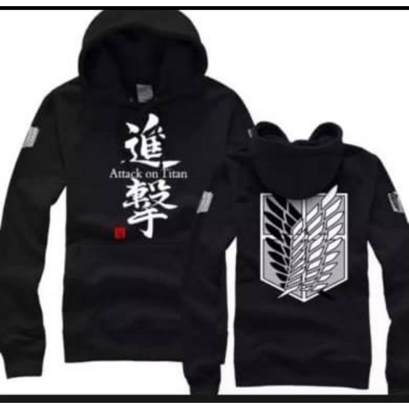 sweater attack on titan aot sweater hoodie jaket dewasa pria wanita