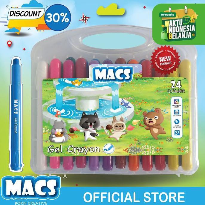 

Big Sale 24 Colors Gel Silky Crayon Warna Cuci Gudang Awal Tahun