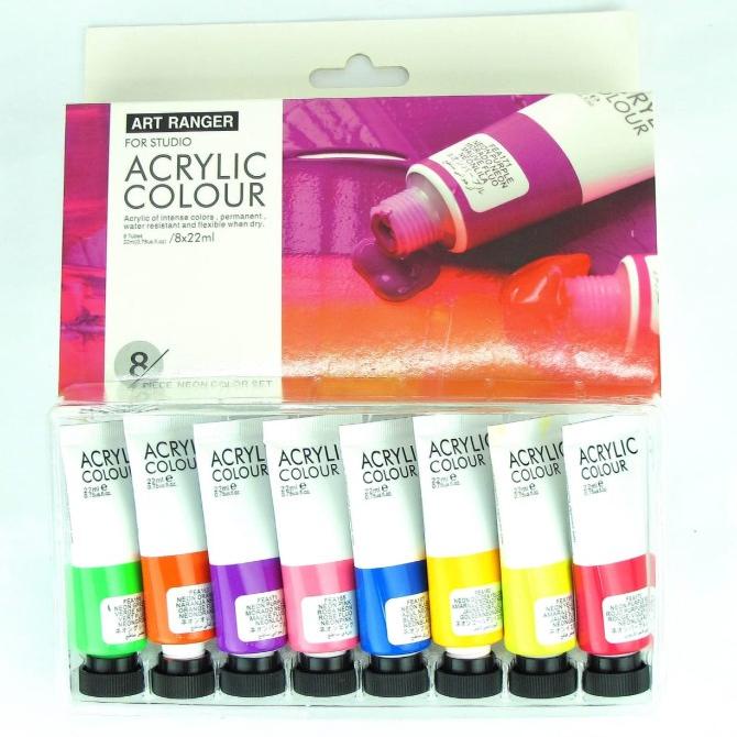 

Set 8 Warna Neon Art Ranger Acrylic Paint Cat Akrilik