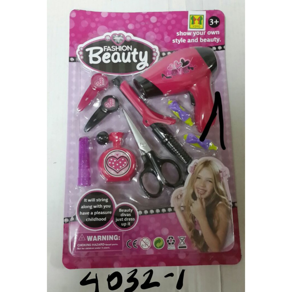 Mainan make up dandan salon Fashion Girl Beauty Salon Play Set Makassar