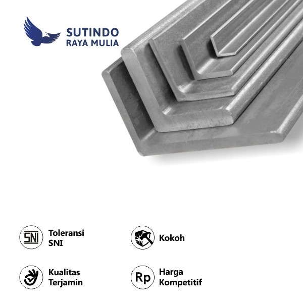 Siku Besi 40 x 40 MM x 4 MM x 6 Meter L7 - Sutindo Store
