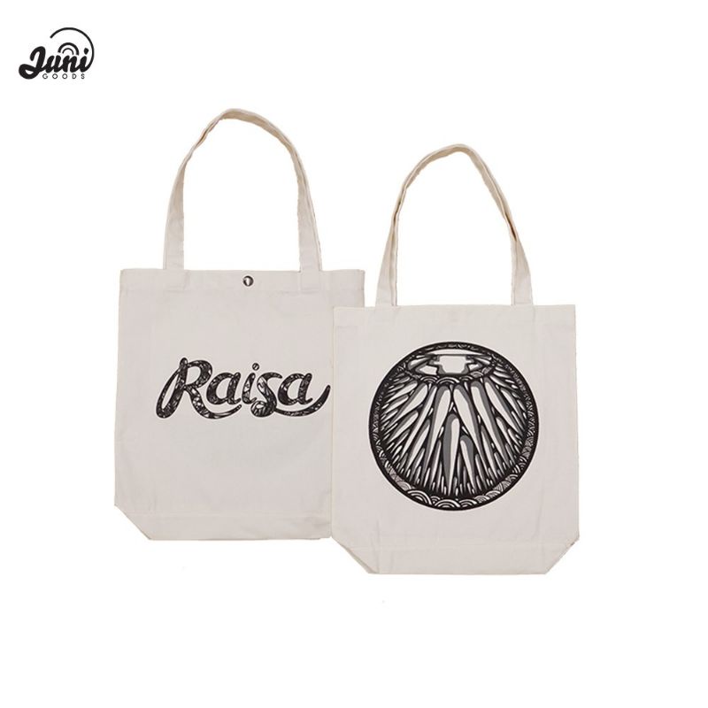 Tote Bag Raisa x Darbotz Original Totebag Kanvas Branded Polos Pria Wanita Original Juni Goods