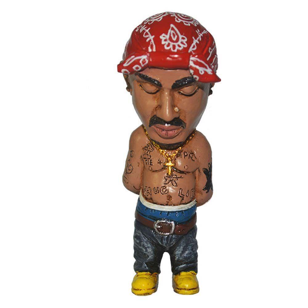 Agustin 2pac Tupac Figure Miniatur Model Kartun Figuals Dekorasi Desktop Model Mainan Aksesoris Interior Mobil Car Ornament