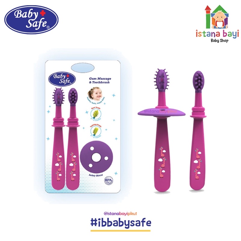 Baby safe Gum Massage &amp; Toothbrush - Sikat gigi bayi TB003