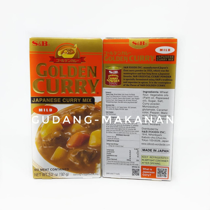 

Produk Terbaik - S&B Golden Curry 92 Gr - Mild - Standard