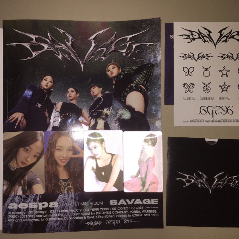 AESPA - Savage Album (+poster) Hallucination Quest Ver / Photobook Ver