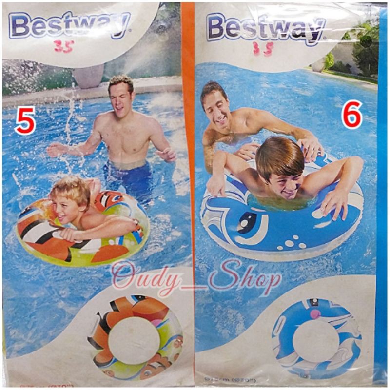 Kiddie Swim Ring Ban Pelampung Bulat dan Ban Pelampung Lengan Anak Bestway