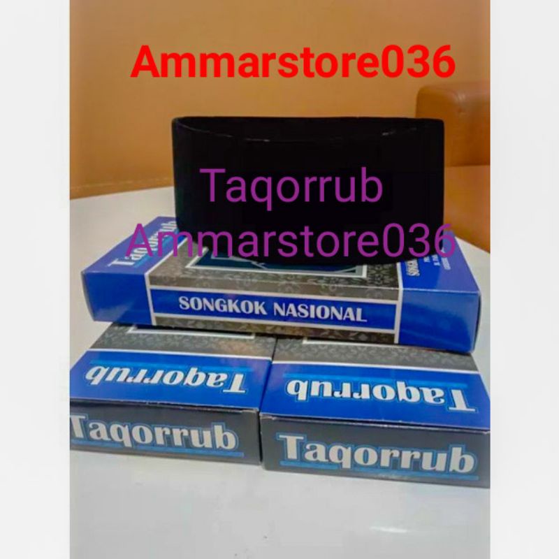 kopeah/peci hitam TAQORRUB AC/NU/polos