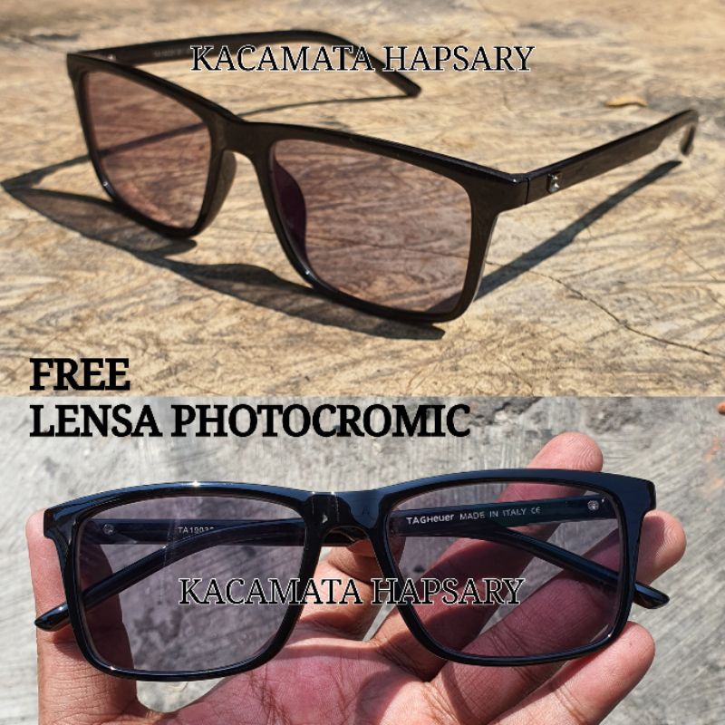 PAKET FRAME + LENSA PHOTOCROMIC | KACAMATA MINUS | KACAMATA ANTI RADIASI | KACA MATA PRIA &amp; WANITA