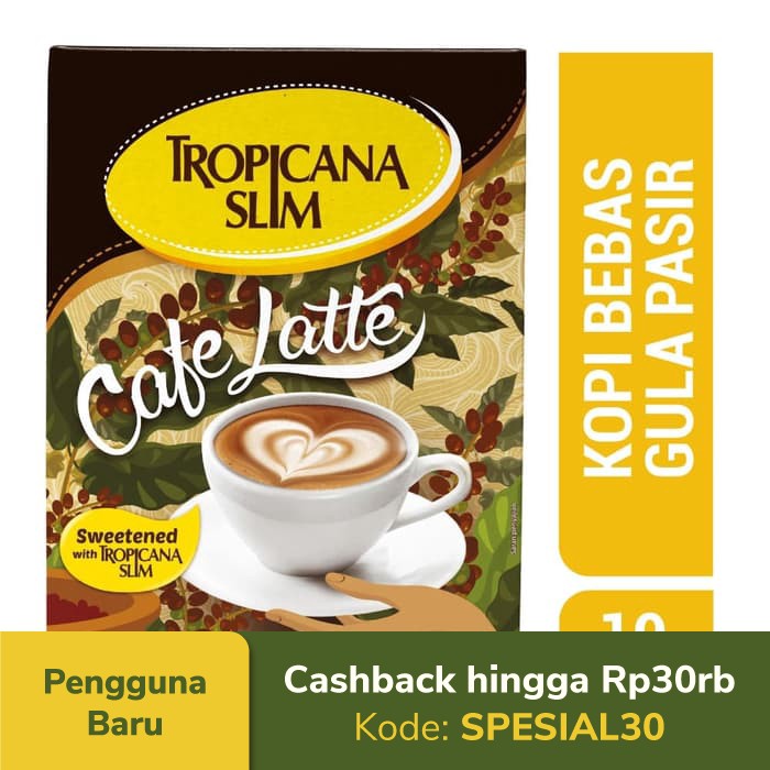 

PROMO TROPICANA SLIM CAFE LATTE (10 SACHET) - SUGAR FREE TERMURAH