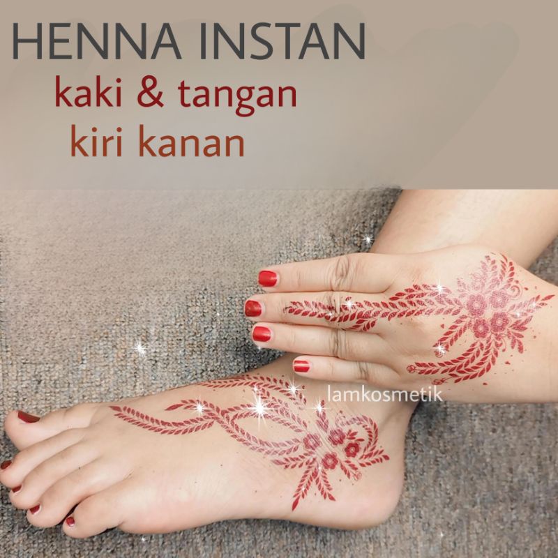 HENNA INSTAN / HENNA KAKI / HENNA TANGAN