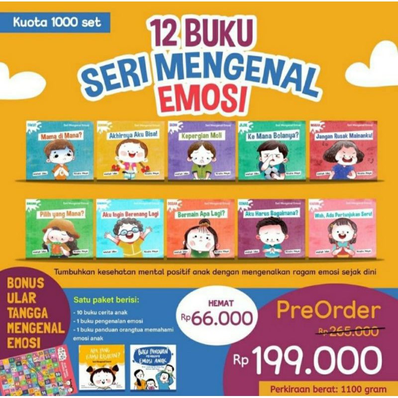 12 Buku Seri Mengenal Emosi