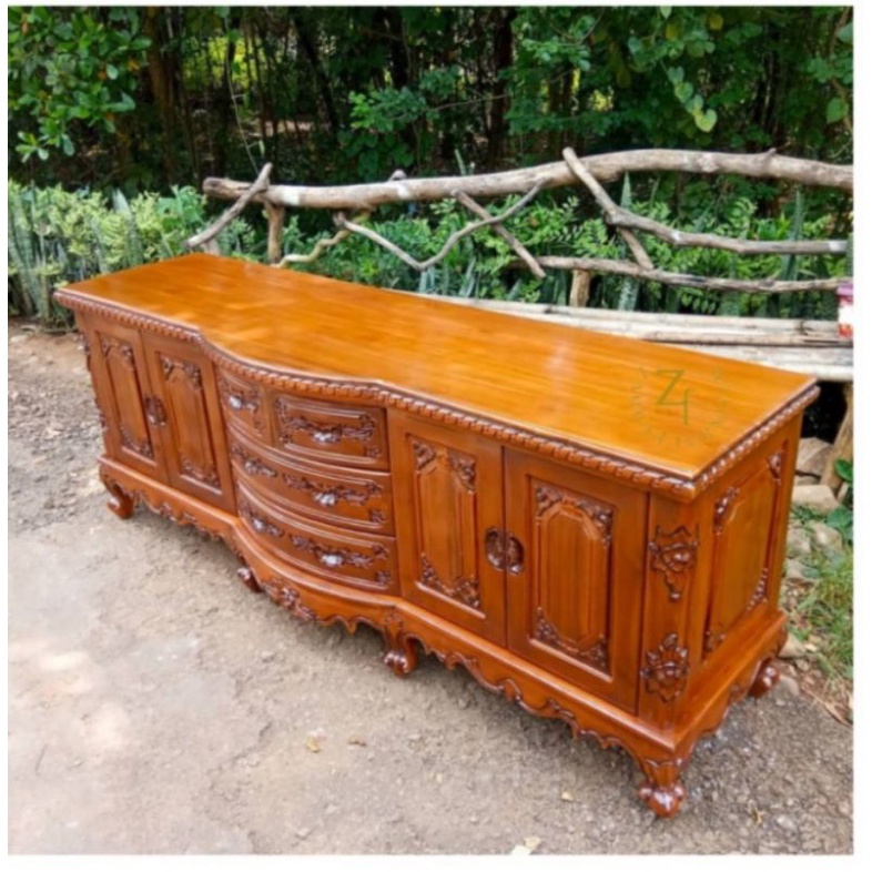 MEJA TV /BUFET TV SALINA KAYU JATI murah promo