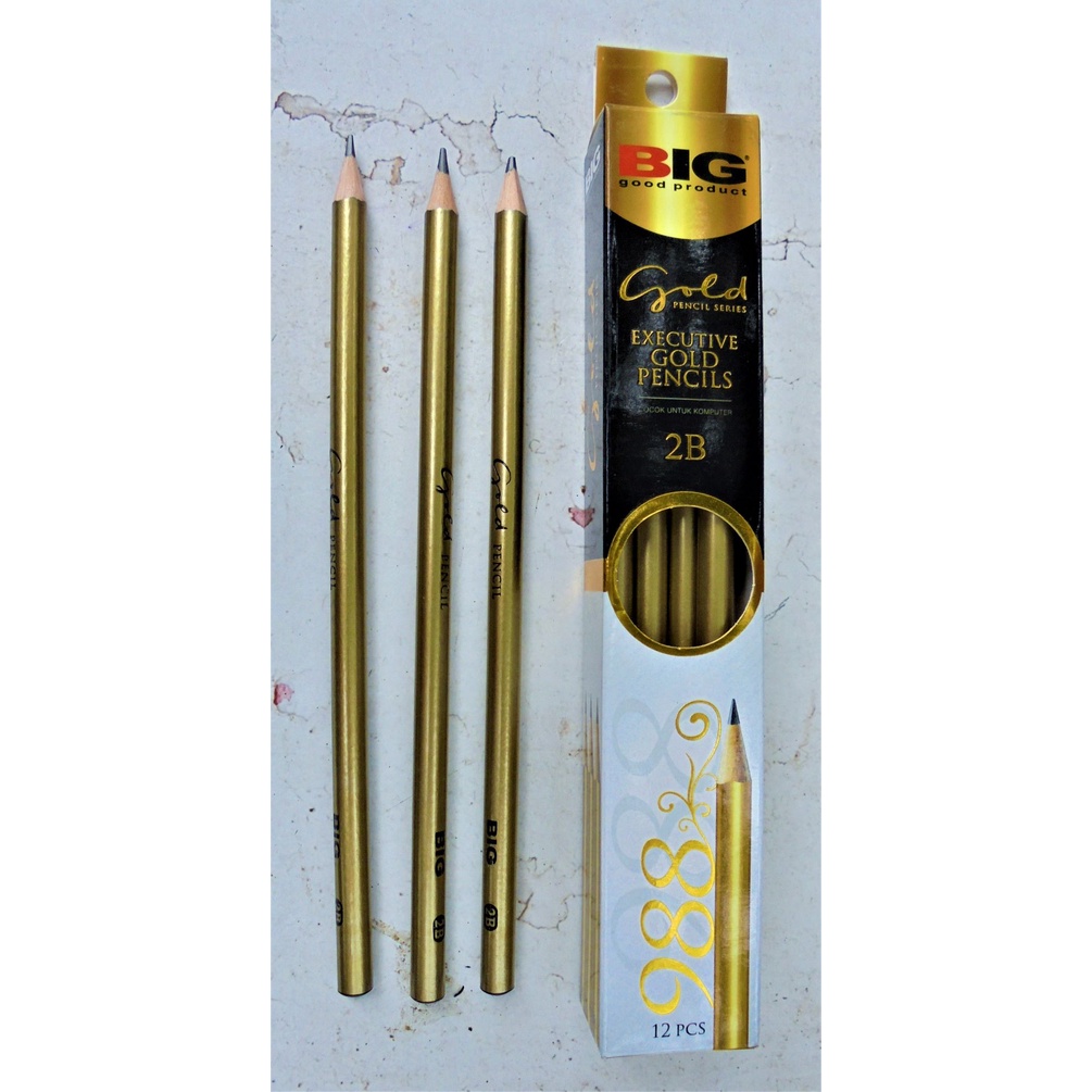 

Pensil Kayu Big 2B 988 Gold