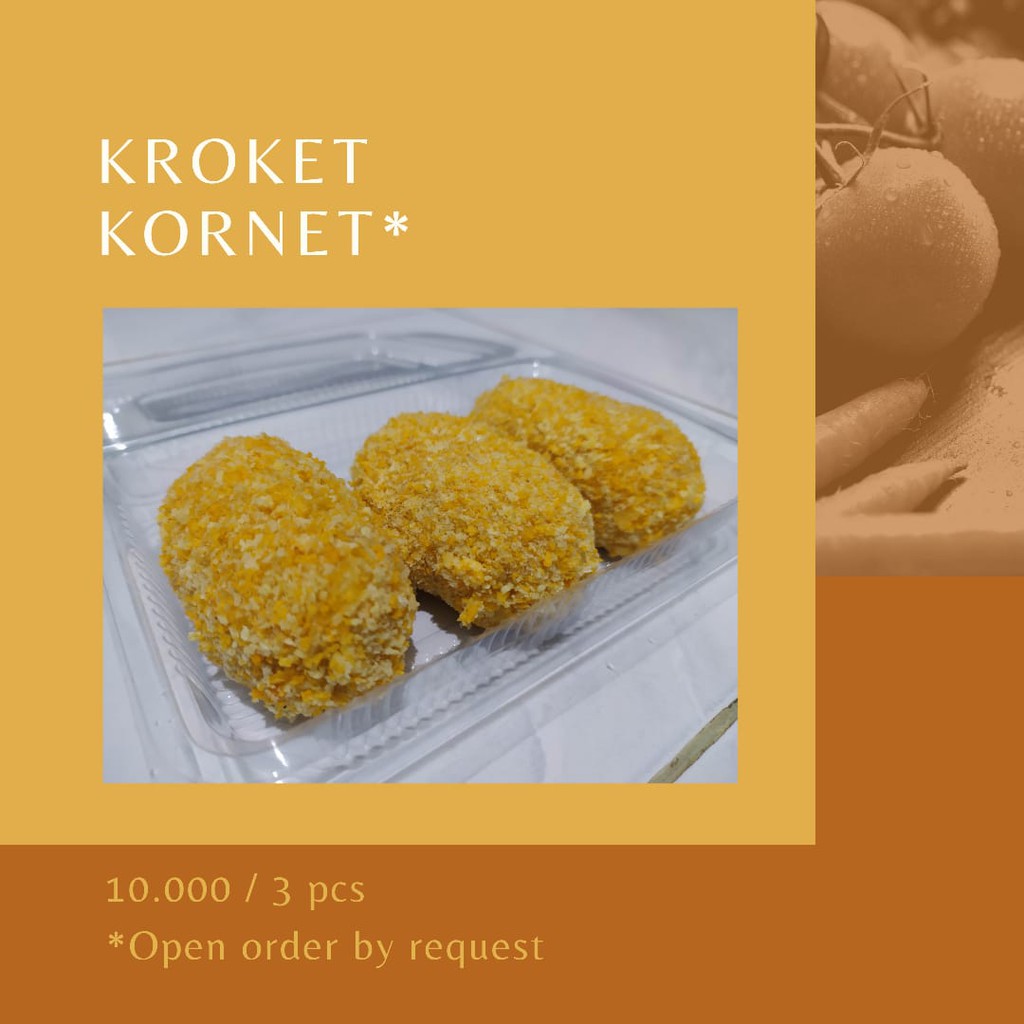 

Frozen Food/Snack Kroket Isi Kornet (HOMEMADE)