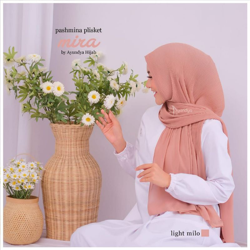 HIJAB PASHMINA PLISKET MIRA ORIGINAL AYUNDYA