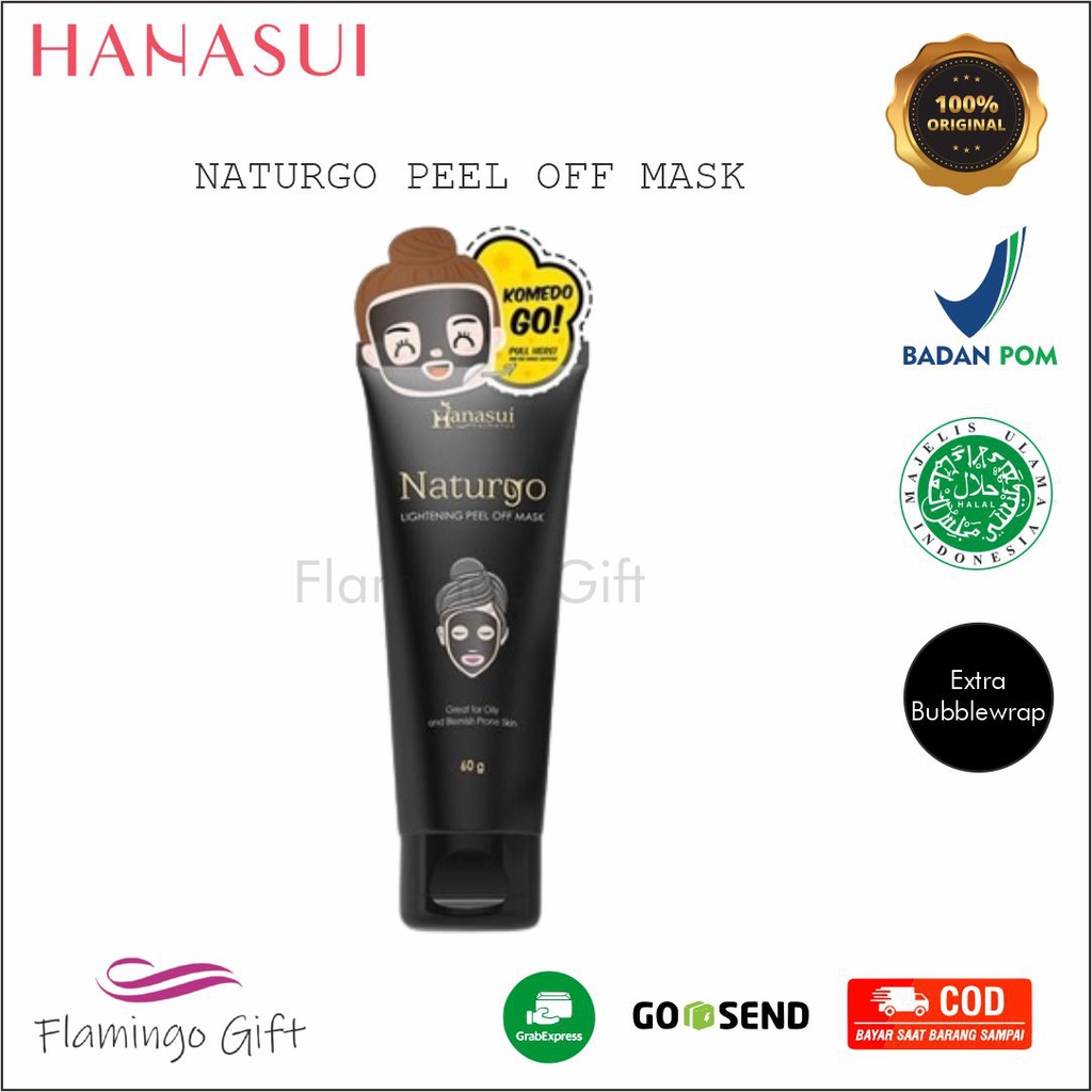 Hanasui Naturgo Peel Off Mask Black Tube BPOM