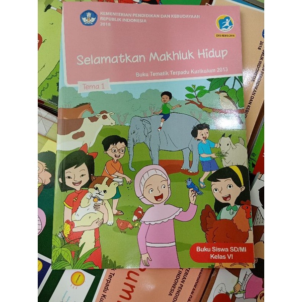 

buku paket SD kelas 6 tema 1