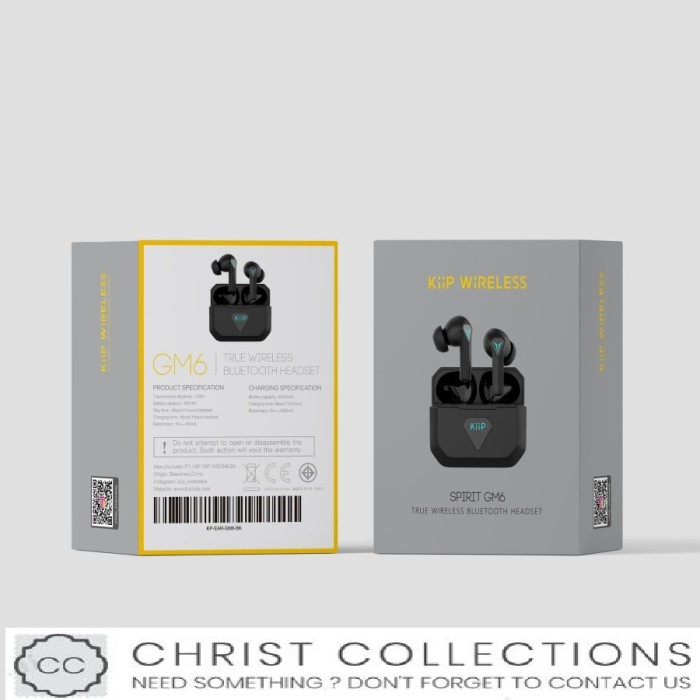 KIIP TRUE WIRELESS BLUETOOTH EARPHONE GAMING MODE LOW LATENCY GM6