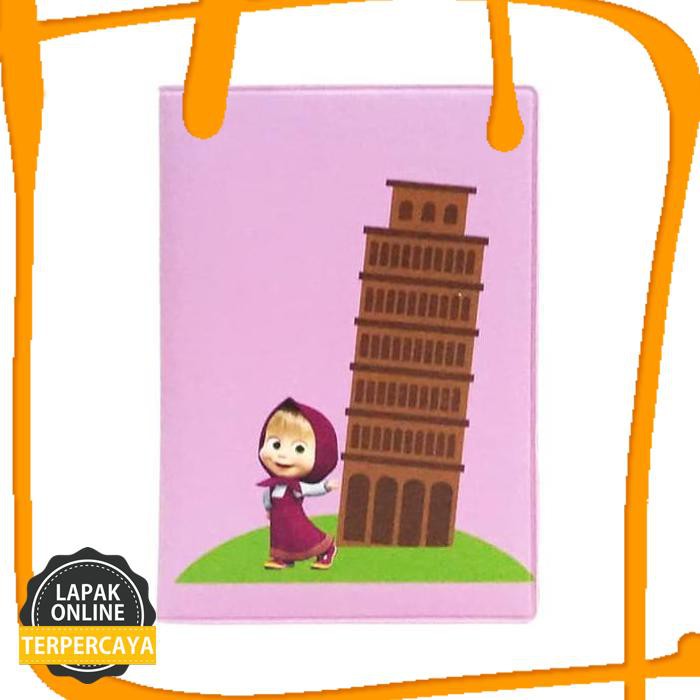 Original Cover Passport Marsha And The Bear Sampul Paspor Case Document Barang Original