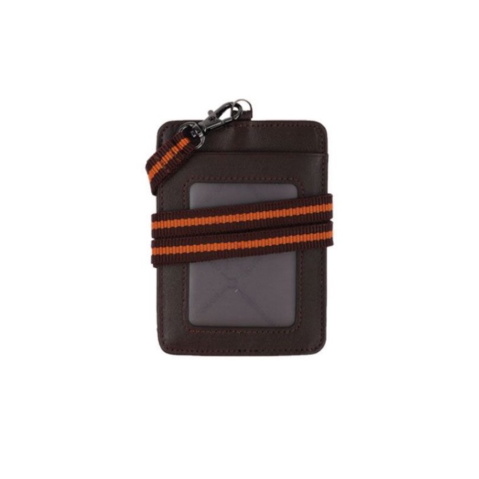 OBERMAIN - ID Tag Wallet KULIT - BROWN