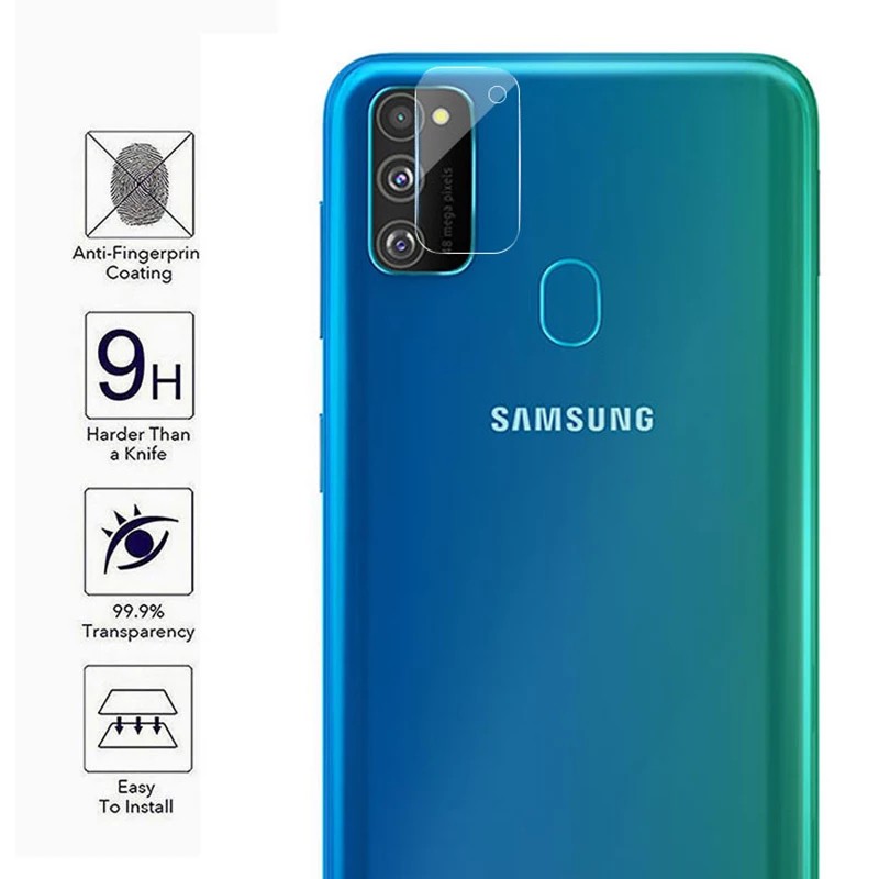 Tempered Glass Samsung A12 /A02S / M30S / M21 + Tg Anti Gores Lensa Camera PAKET 2-IN-1