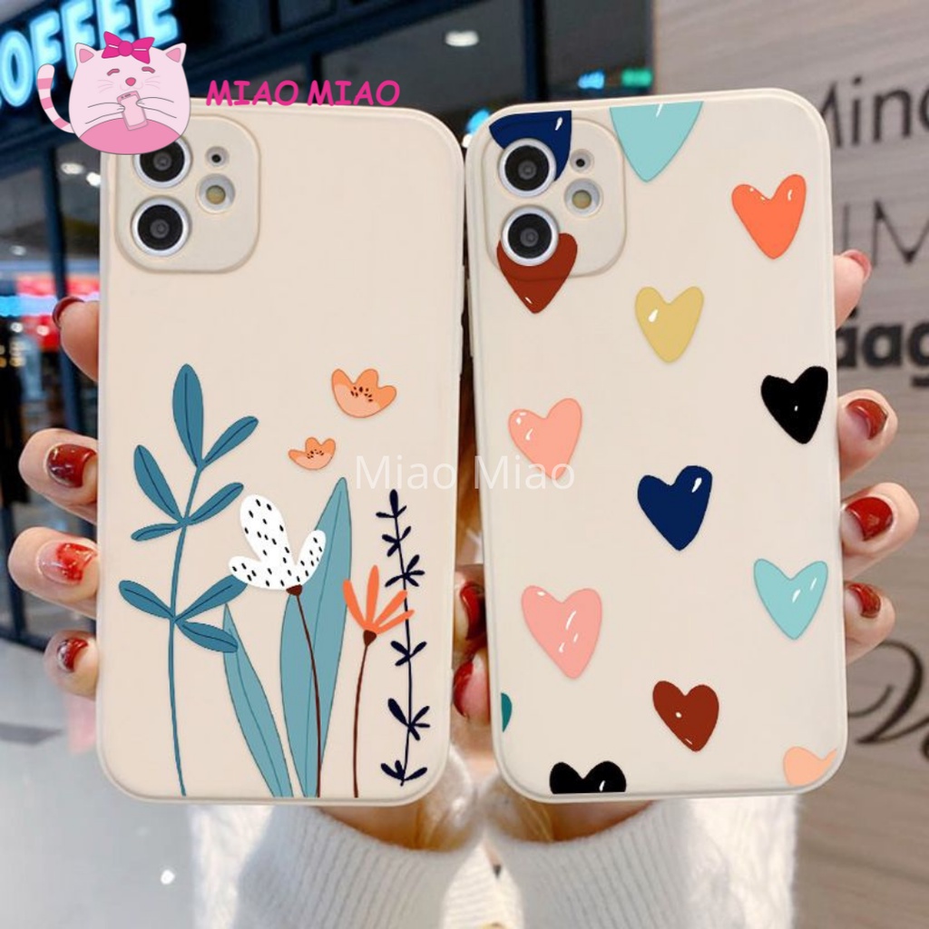 SOFTCASE CASE SQ-013 014 LOVE FLOWER FOR iPHONE 6 7 8 6+ 7+ 8+ X XR XSMAX 11 11PRO 12PRO 12PROMAX 13 13PRO 13PROMAX CASE HP