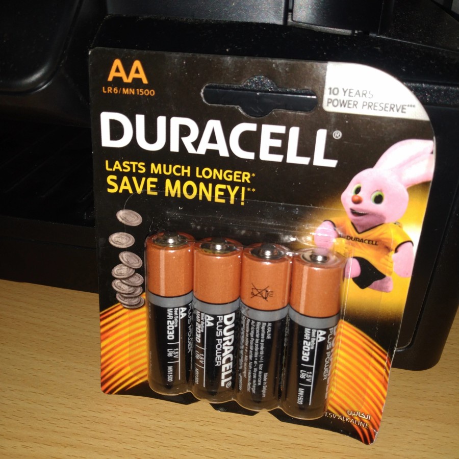 Isi 4 Pcs Baterai AA / A2 Duracell Alkaline 1.5V