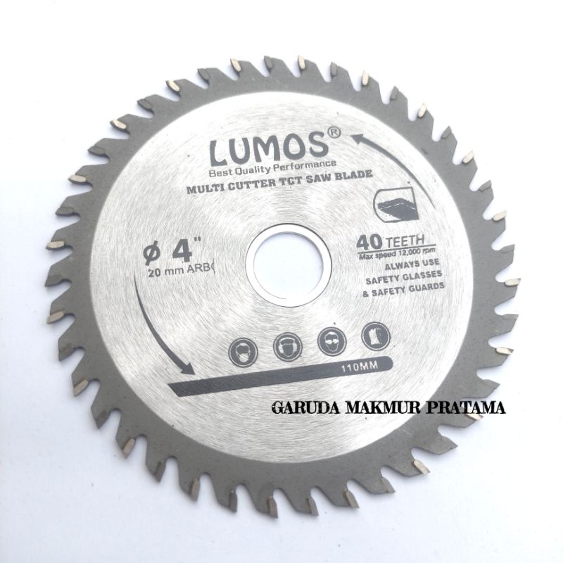 PISAU POTONG KAYU LUMOS HIGH PERFORMANCE/MATA CIRCLE 4 INCH LUMOS/MATA POTONG KAYU 4 INCH