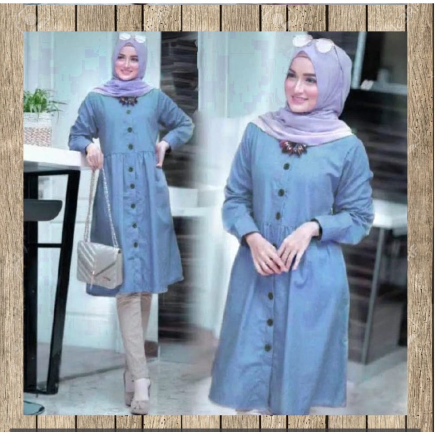 Baju Tunik Atasan Wanita Dewasa Busui Jumbo Modern Kekinian Terbaru 2021 Bahan Katun LD 110 Fit XL