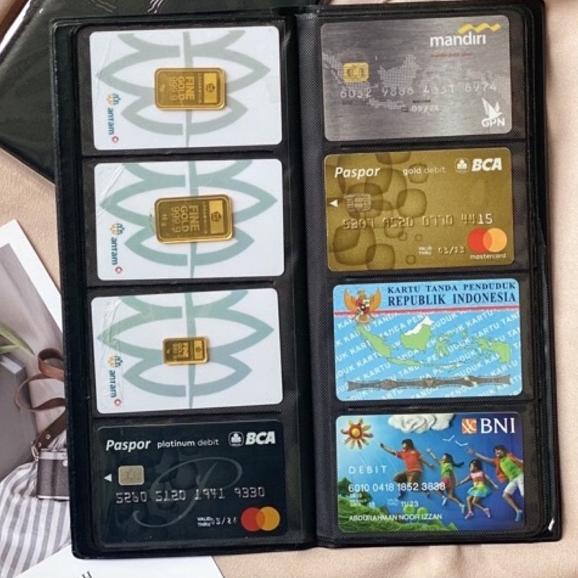 

Harga TERMURAAH.. Album kartu nama 128 slot/name card holder/album atm/album logam mulia/tempat kartu nama