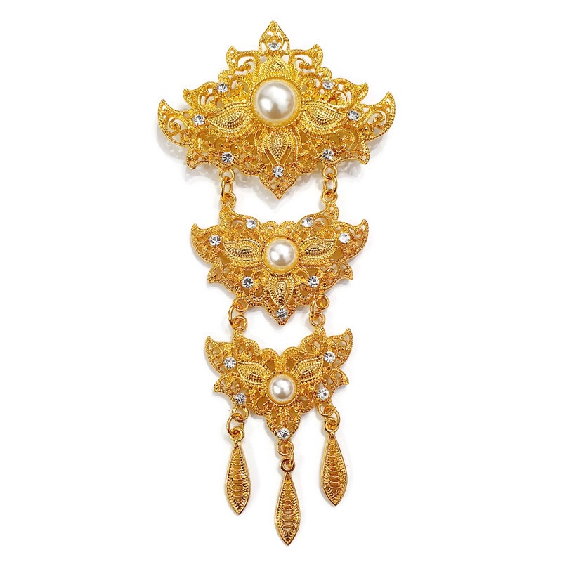 PREMIUM Bros Etnik Kebaya Kutubaru Susun Cantik/Aksesoris Wanita/Bros Tumpuk Tingkat Yogja Jawa Bali-1