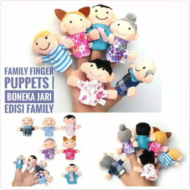 Family finger puppets - bonjar edisi keluarga - boneka jari